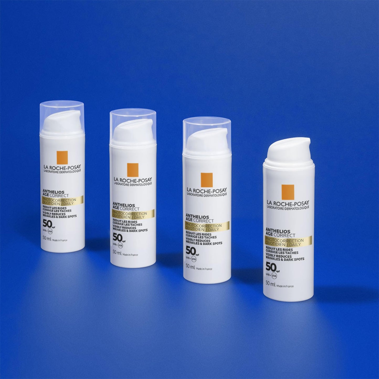 La Roche Posay Gel-Crema Protector Antiedad, Fotocorrector de Uso Diario con SPF50, Corrige Arrugas y Manchas, Mejora la Elasticidad, Fórmula con Cellox-B3 Tech, Anthelios, 50 ml