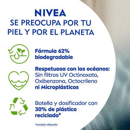 NIVEA SUN Sensitive Spray Antialergias FP50+ - Protector Solar Corporal para Alergias Solares e Irritaciones - Protección Inmediata UVA/UVB - Sin Perfume - Resistente al Agua - Piel Sensible - 250 ml